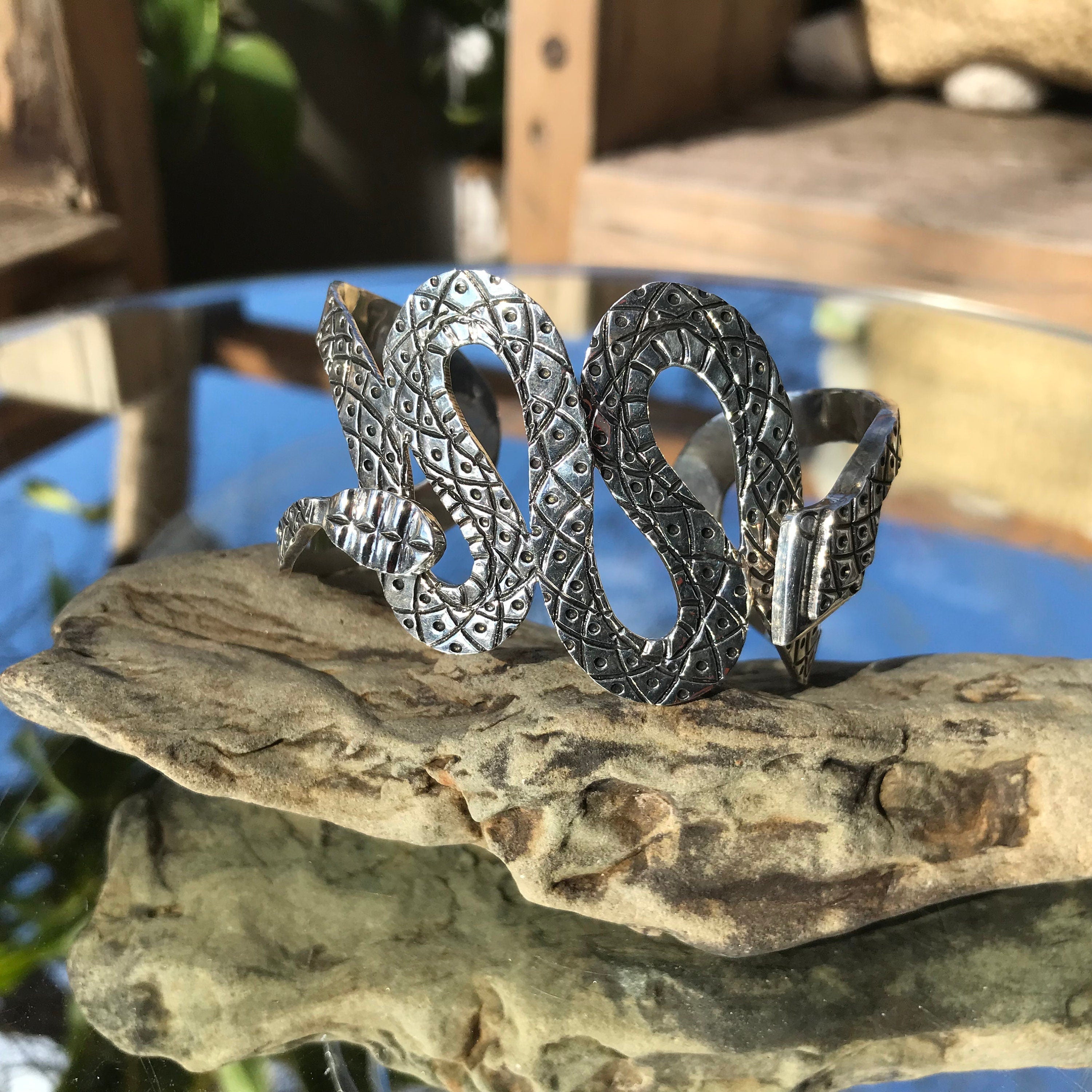 sterling silver Phoenix bird bracelet artisan cuff – Colors Of Etnika