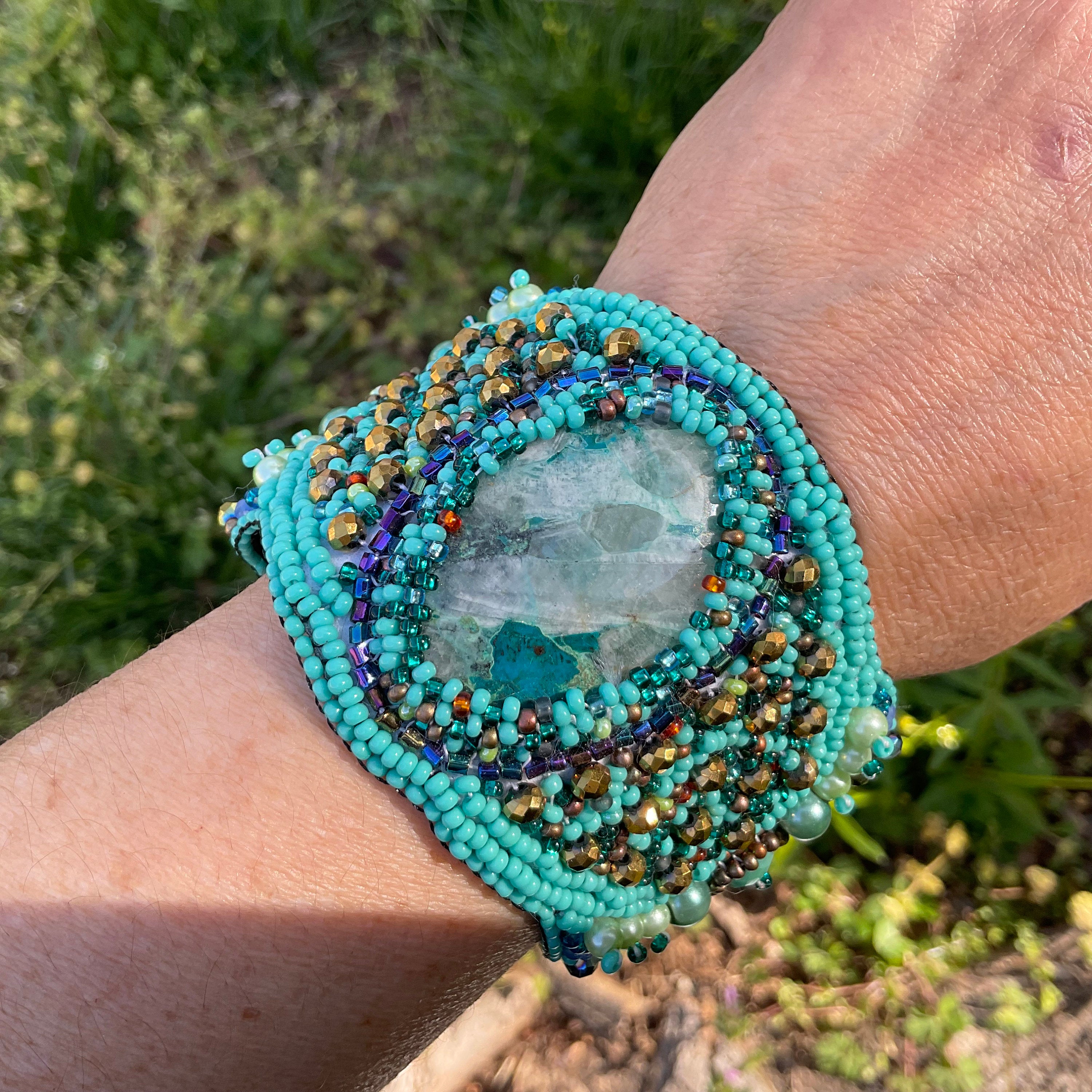 Handmade Beaded cheapest Cuff Bracelet