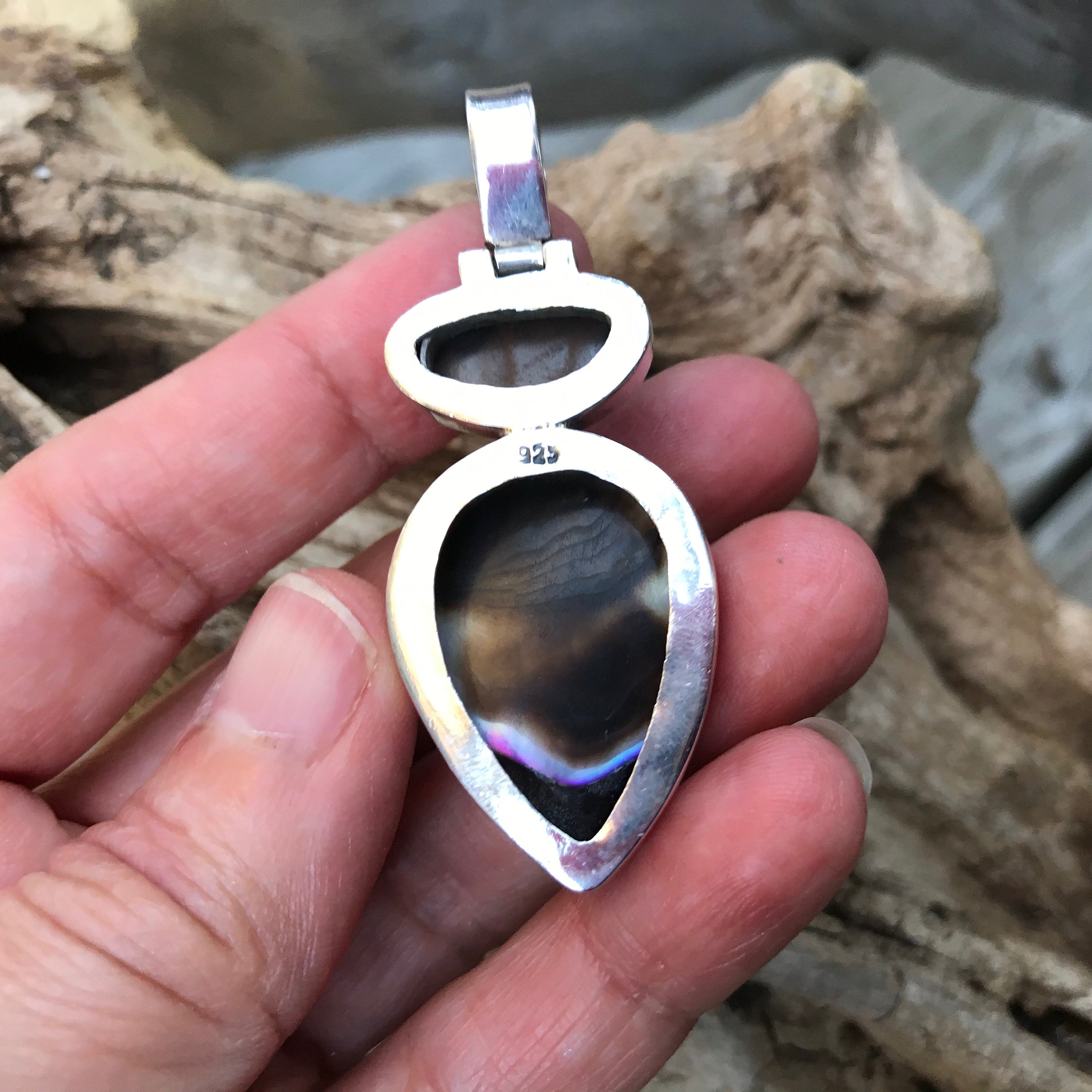 Handmade opal sterling sliver selling pendant