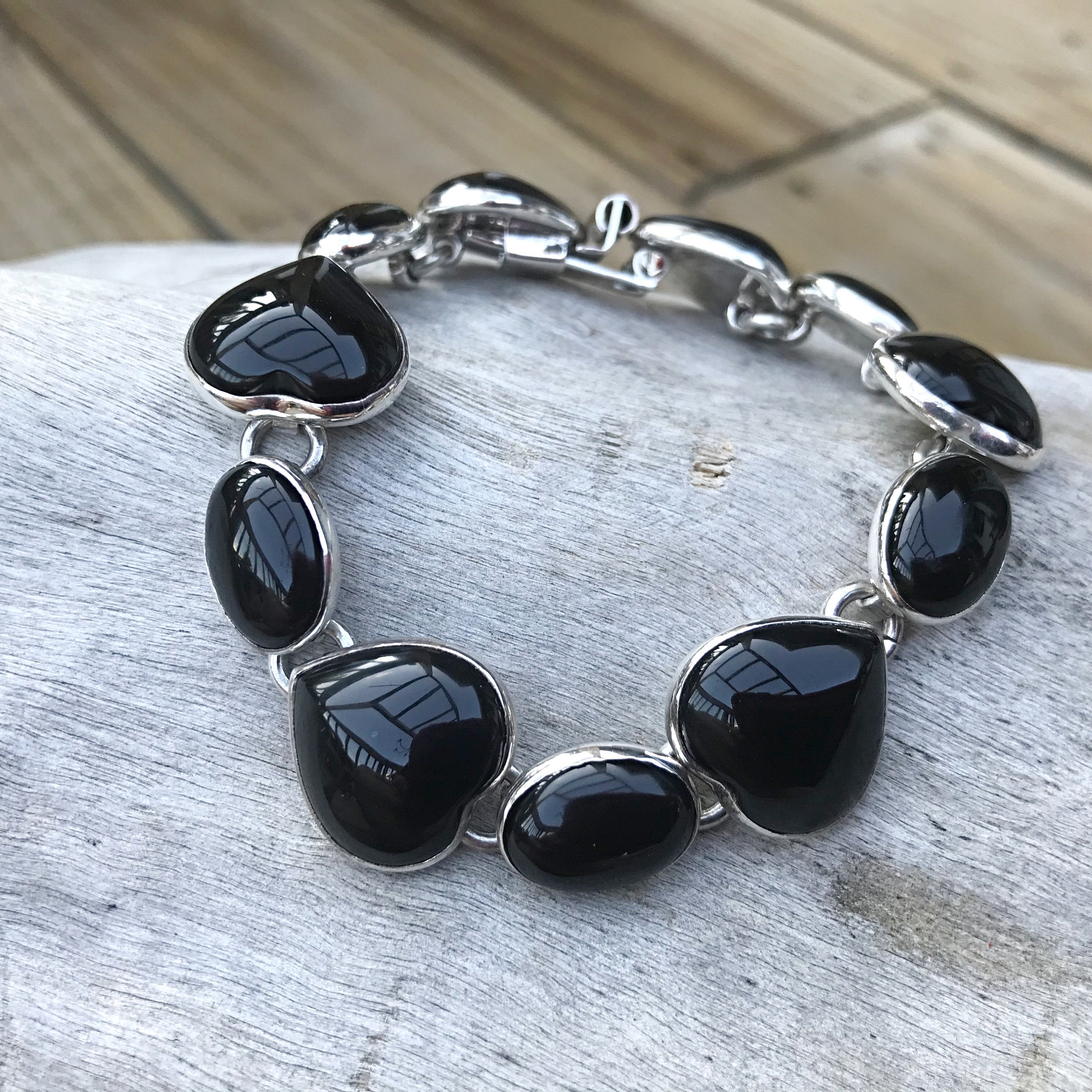 Black Onyx Taxco Square Bracelet offers