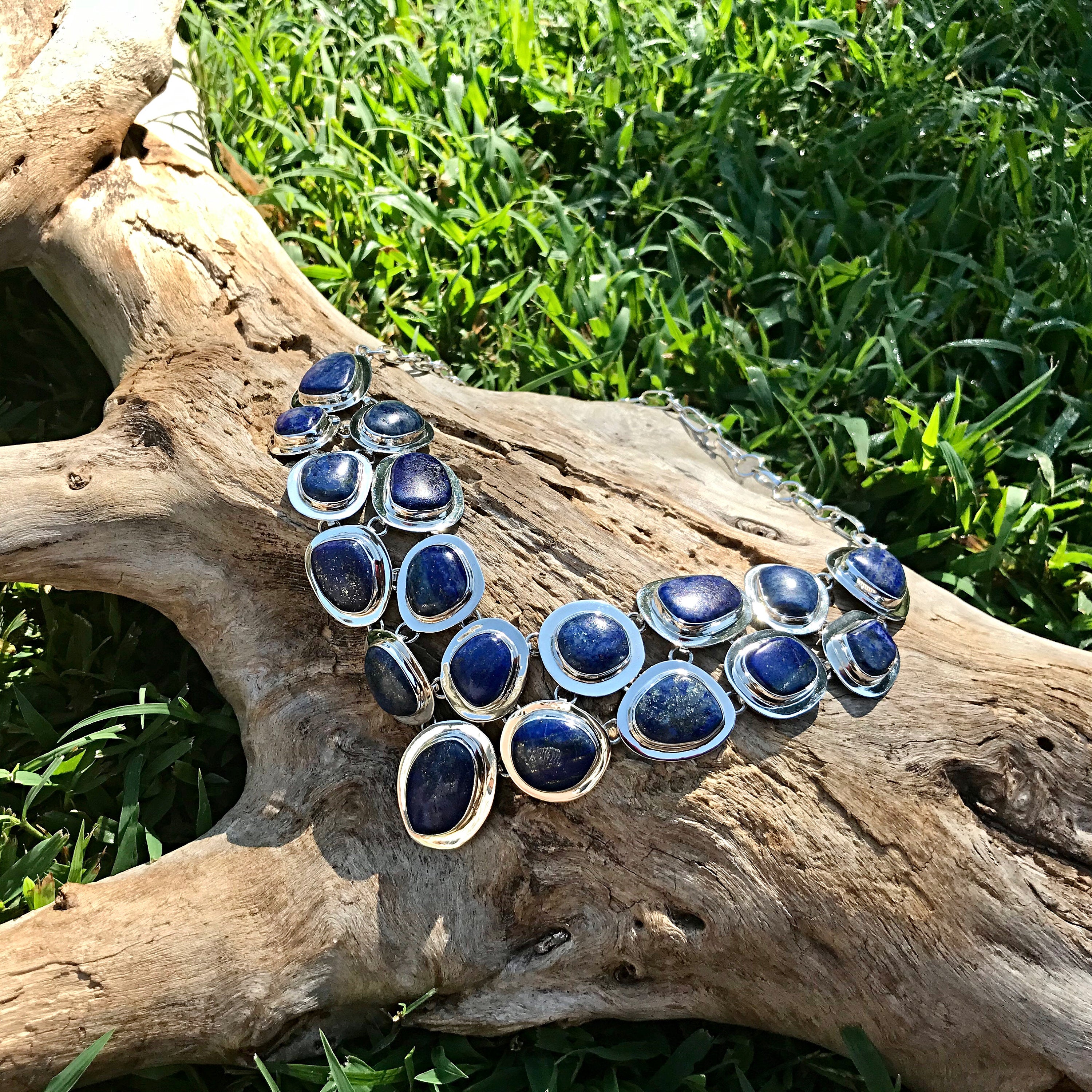 Lapis lazuli 2024 silver necklace