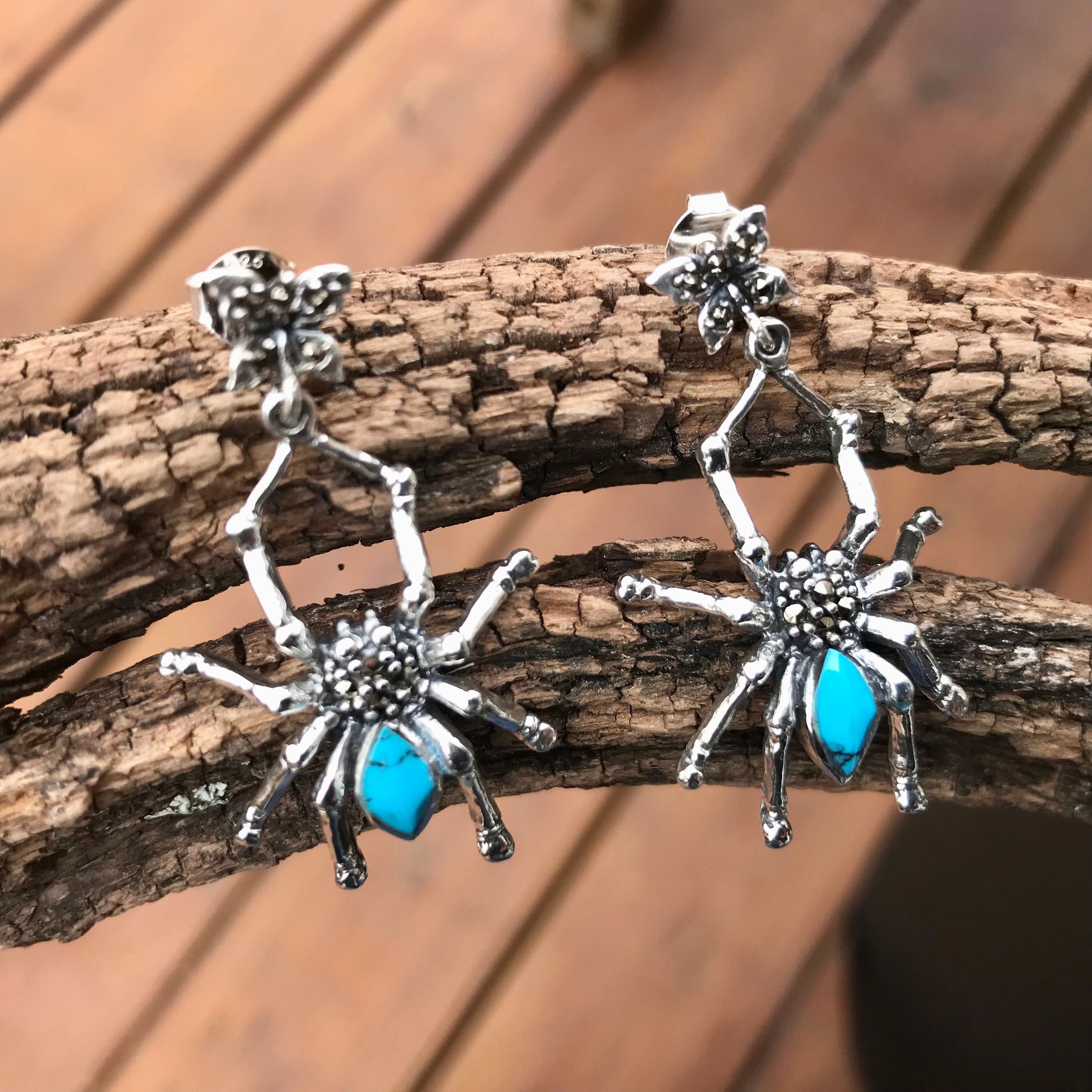 Marcasite dangle sale earrings