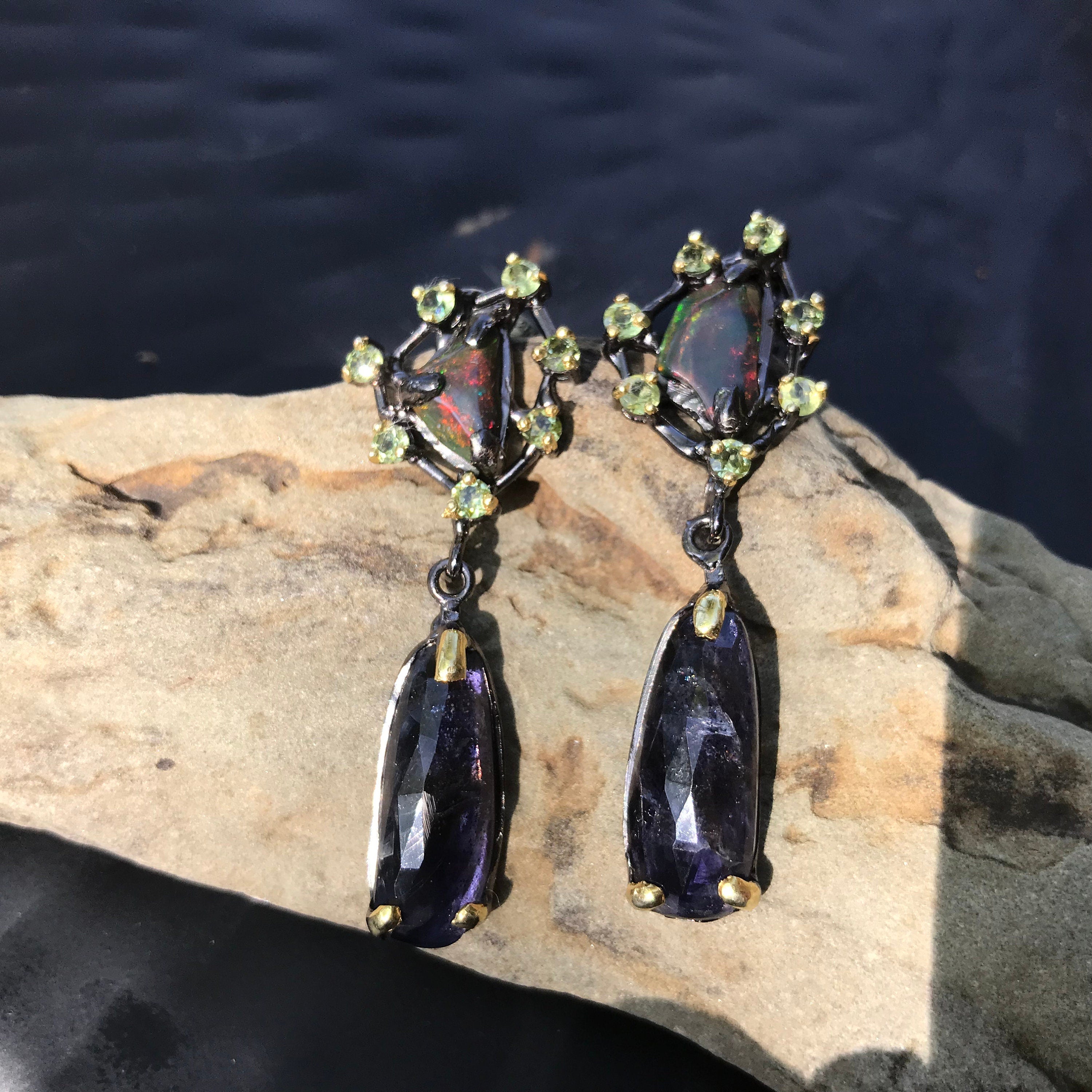 Buy Fancy Black Earrings C1 online from Insta Shop Product