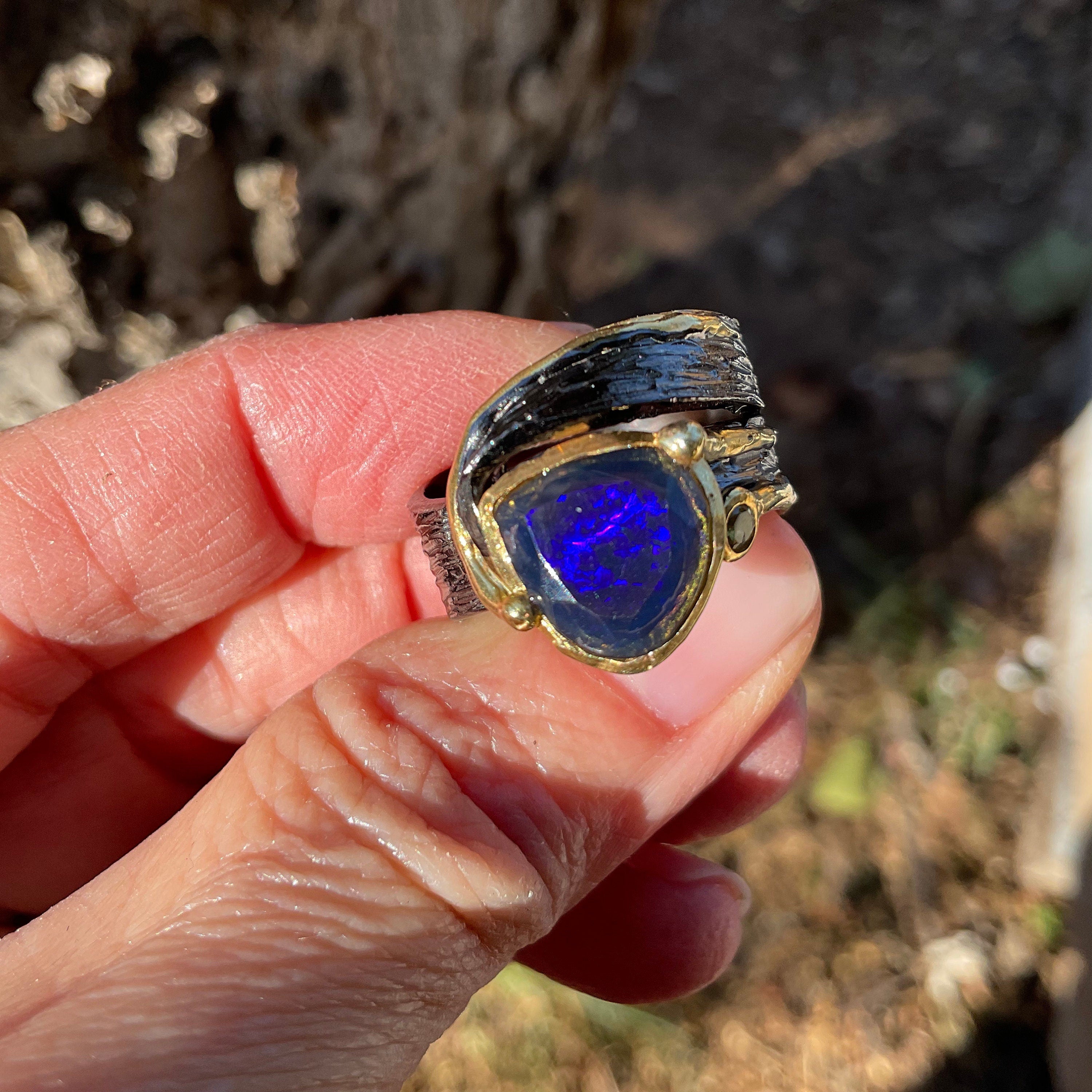 Blue hot sale fire opal